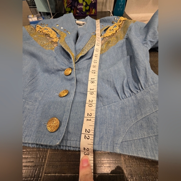 City Girl Sport Light Blue Denim Set w/ Gold Accents - Picture 9 of 14